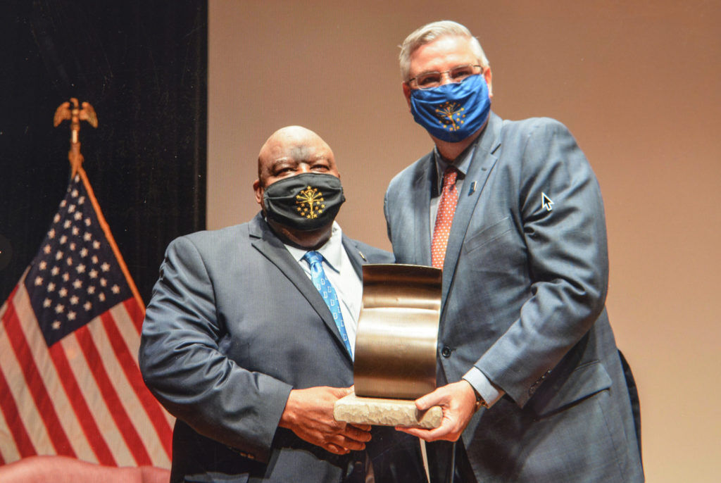 Governor honors Reginald Jones with Sachem Award